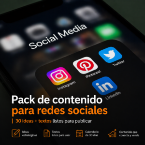 Pack contenido redes sociales